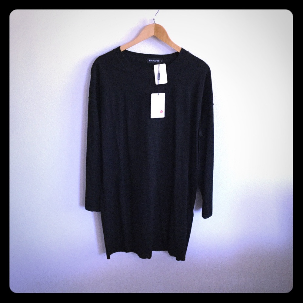 Plus Size Black Tee